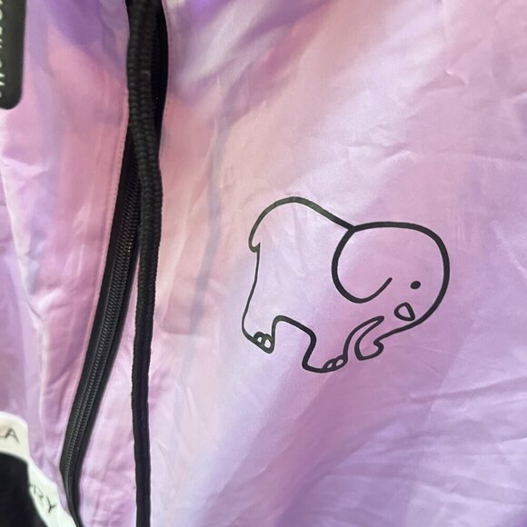 Ivory Ella Womens Purple & Black Hooded Windbreaker‎ Jacket Size M - Picture 2 of 5